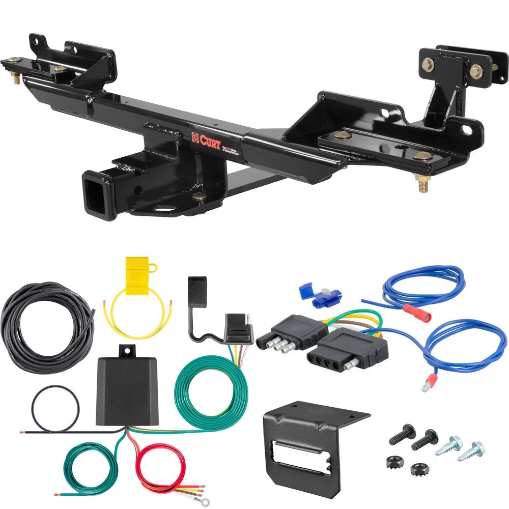 For 2017-2019 Mercedes GLS450 Trailer Hitch + Wiring 5 Pin Except Active Curve System Curt 13190 2 inch Tow Receiver