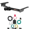 For 15-27 Ford Transit 150 250 350 22-27 E-Transit Trailer Hitch + Wiring 4 Pin Curt 13193 56327 2 inch Tow Receiver