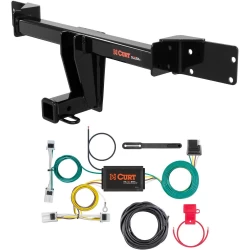 For 17-19 INFINITI QX30 All Models Trailer Hitch + Wiring 4 Pin Curt 13197 56379 2 inch Tow Receiver