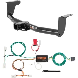 For 15-26 Nissan Murano All Models Trailer Hitch + Wiring 4 Pin Curt 13205 56267 2 inch Tow Receiver
