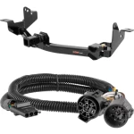 For 2014-2024 Ram ProMaster 1500 Trailer Hitch + Wiring 4 Pin Fits Models w/ Existing USCAR 7-way Curt 13207 55384 2 inch Tow Receiver