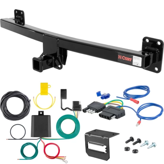 For 2007-2015 Audi Q7 Trailer Hitch + Wiring 5 Pin Fits All Models Curt 13220 2 inch Tow Receiver