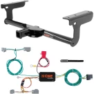 For 2021-2024 Volvo XC90 Trailer Hitch + Wiring 4 Pin Fits Recharge Curt 13233 56285 2 inch Tow Receiver