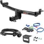 For 2015-2018 Audi Q3 Trailer Hitch + Wiring 5 Pin Fits Models w/ Existing USCAR 7-way Curt 13238 2 inch Tow Receiver