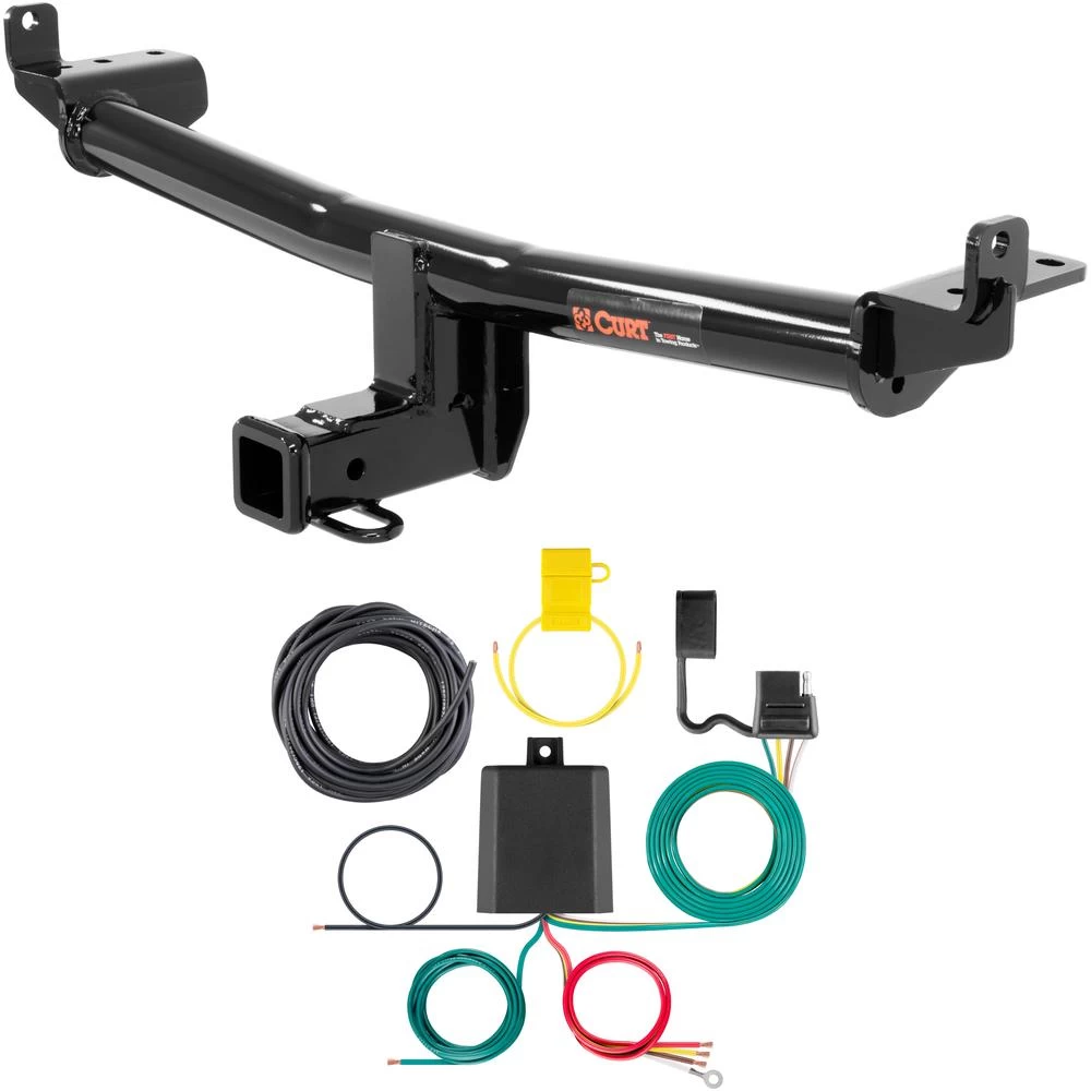 For 2015-2018 Audi Q3 Trailer Hitch + Wiring 4 Pin Fits All Models Curt 13238 59236 2 inch Tow Receiver