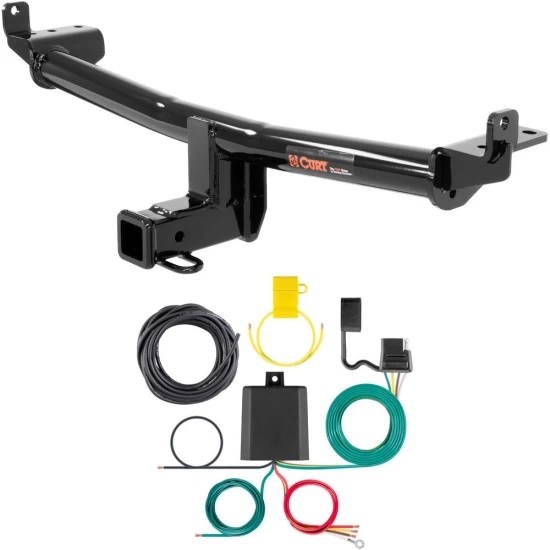 For 2015-2018 Audi Q3 Trailer Hitch + Wiring 4 Pin Fits All Models Curt 13238 59236 2 inch Tow Receiver