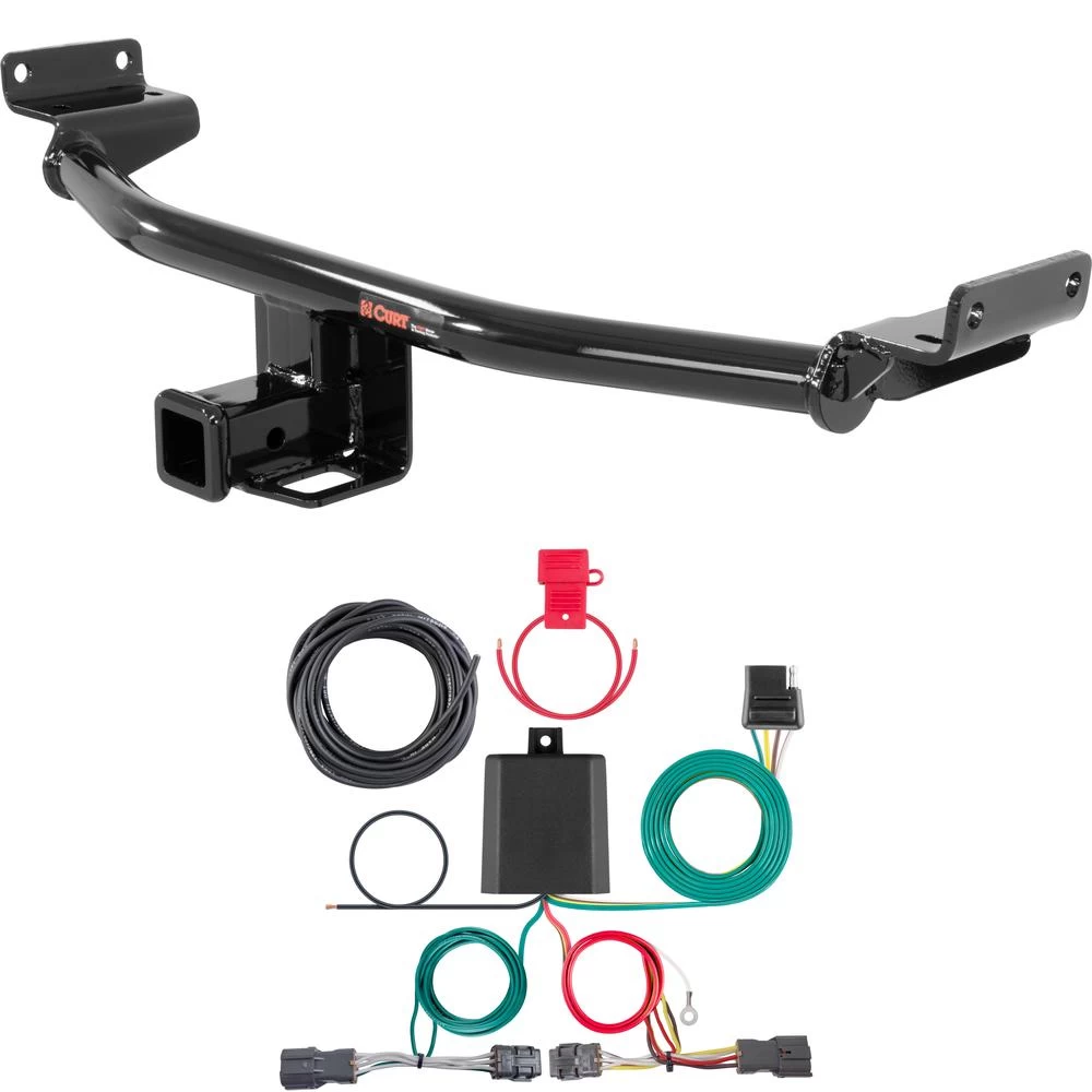 For 2019-2021 Hyundai Tucson Trailer Hitch + Wiring 4 Pin Except Night Edition Curt 13240 56442 2 inch Tow Receiver