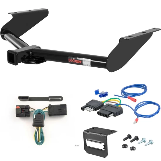 For 2008 Jeep Liberty Trailer Hitch + Wiring 5 Pin Fits w/ Tow Prep Package Curt 13245 2 inch Tow Receiver