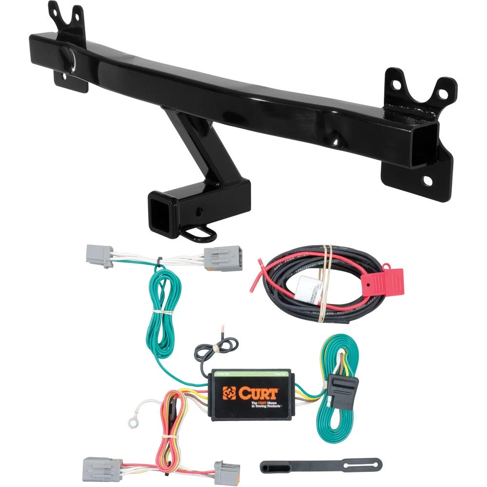 For 2011-2018 Volvo S60 Trailer Hitch + Wiring 4 Pin Fits All Models Curt 13266 56224 2 inch Tow Receiver