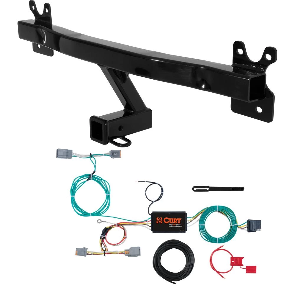 For 2016-2018 Volvo V60 Trailer Hitch + Wiring 4 Pin Fits All Models Curt 13266 56287 2 inch Tow Receiver