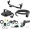 For 2019-2021 Fiat 500X Tow Package Camp n' Field Trailer Hitch + Brake Controller Curt Assure 51160 Proportional Up To 4 Axles + 7 Way Trailer Wiring Plug & 2-5/16" ball 4 inch drop Except Pop & Trekking models Curt 13271 2 inch Tow Receiver