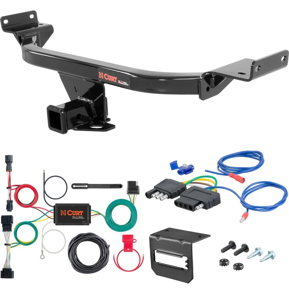For 2017-2022 Kia Sportage Trailer Hitch + Wiring 5 Pin Fits All Models Curt 13281 2 inch Tow Receiver