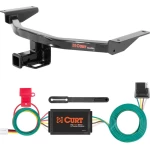 For 2016-2023 Mazda CX-9 Trailer Hitch + Wiring 4 Pin Fits All Models Curt 13284 56338 2 inch Tow Receiver