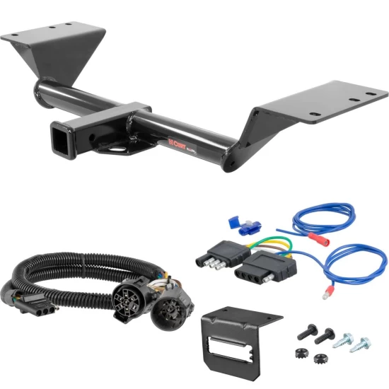 For 2018-2019 GMC Acadia Trailer Hitch + Wiring 5 Pin Fits Models w/ Existing USCAR 7-way Curt 13293 2 inch Tow Receiver