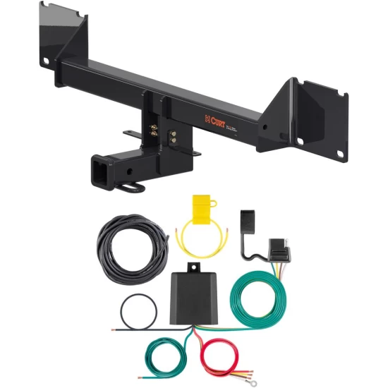 For 2016-2018 Mercedes GLE350 Trailer Hitch + Wiring 4 Pin Fits All Models Curt 13294 59236 2 inch Tow Receiver