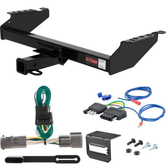 For 1994-1996 Ford F150 Trailer Hitch + Wiring 5 Pin Fits All Models Curt 13310 2 inch Tow Receiver