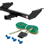 For 1987-1991 Ford Bronco Trailer Hitch + Wiring 4 Pin Fits All Models Curt 13310 58044 2 inch Tow Receiver