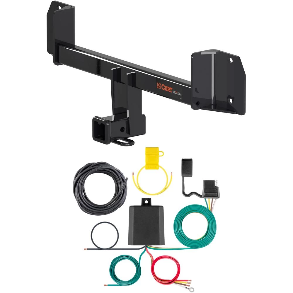 For 2011-2017 BMW X3 Trailer Hitch + Wiring 4 Pin Fits All Models Curt 13316 59236 2 inch Tow Receiver