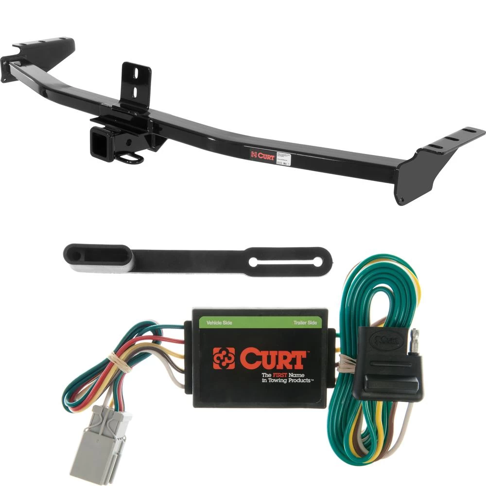 For 2003-2008 Honda Pilot Trailer Hitch + Wiring 4 Pin Fits All Models Curt 13328 55336 2 inch Tow Receiver
