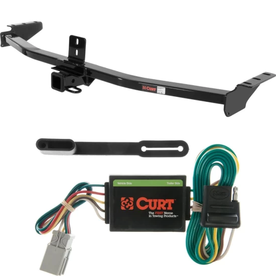 For 2003-2008 Honda Pilot Trailer Hitch + Wiring 4 Pin Fits All Models Curt 13328 55336 2 inch Tow Receiver
