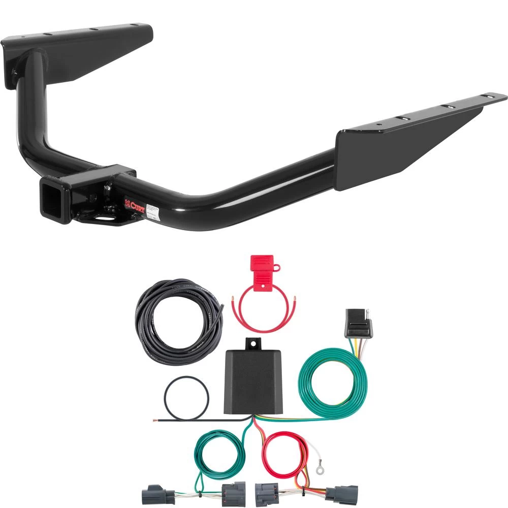 For 2007-2012 Dodge Nitro Trailer Hitch + Wiring 4 Pin Fits All Models Curt 13334 56334 2 inch Tow Receiver