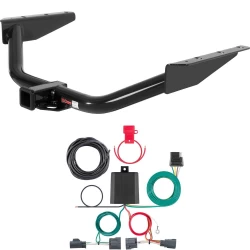 For 07-12 Dodge Nitro All Models Trailer Hitch + Wiring 4 Pin Curt 13334 56334 2 inch Tow Receiver