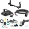For 2014-2022 Mercedes Sprinter 2500 Tow Package Camp n' Field Trailer Hitch + Brake Controller Curt Assure 51160 Proportional Up To 4 Axles + 7 Way Trailer Wiring Plug & 2-5/16" ball 4 inch drop Fits Models w/ Factory Step Bumper Curt 13358 2 in