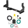 For 07-09 Dodge 07-25 Freightliner Mercedes-Benz Sprinter 1500 2500 3500 w/ Factory Step Bumper Trailer Hitch + Wiring 4 Pin Curt 13358 59236 2 inch Tow Receiver
