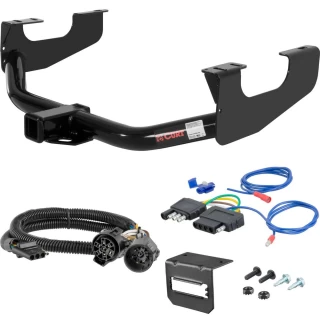 For 1997-2003 Ford F150 Trailer Hitch + Wiring 5 Pin Fits Models w/ Existing USCAR 7-way Curt 13359 2 inch Tow Receiver