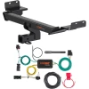 For 18-21 Jeep Compass (2017 New Body Style) Trailer Hitch + Wiring 4 Pin Curt 13363 56369 2 inch Tow Receiver
