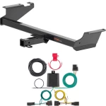 For 11-16 Chrysler Town and Country 21-21 Grand Caravan 11-20 Dodge Grand Caravan 12-15 RAM C/V Trailer Hitch + Wiring 4 Pin Curt 13364 56331 2 inch Tow Receiver