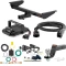 For 2018-2019 VW Atlas Tow Package Camp n' Field Trailer Hitch + Brake Controller Curt Assure 51160 Proportional Up To 4 Axles + 7 Way Trailer Wiring Plug & 2-5/16" ball 4 inch drop Fits All Models Curt 13366 2 inch Tow Receiver