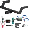 For 18-26 Subaru Crosstrek Excluding Hybrid Trailer Hitch + Wiring 5 Pin Curt 13382 2 inch Tow Receiver