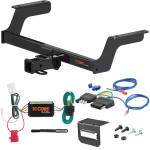 For 2018-2024 Subaru Crosstrek Trailer Hitch + Wiring 5 Pin Except Hybrid Curt 13382 2 inch Tow Receiver