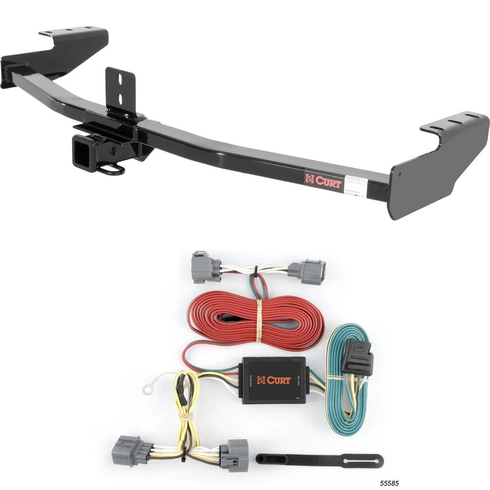 For 2006-2014 Honda Ridgeline Trailer Hitch + Wiring 4 Pin Fits All Models Curt 13385 55585 2 inch Tow Receiver