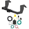 For 2019-2022 Mercedes Sprinter 1500 Trailer Hitch + Wiring 4 Pin Fits w/o Factory Step Bumper Curt 13388 59236 2 inch Tow Receiver