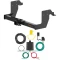 For 2019-2022 Mercedes Sprinter 1500 Trailer Hitch + Wiring 4 Pin Fits w/o Factory Step Bumper Curt 13388 59236 2 inch Tow Receiver
