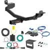 For 19-23 Jeep Cherokee Exc Trailhawk Trailer Hitch + Wiring 5 Pin Curt 13395 2 inch Tow Receiver