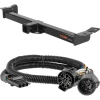 For 04-06 Jeep Wrangler TJ w/ Existing USCAR 7-way Trailer Hitch + Wiring 4 Pin Curt 13408 55384 2 inch Tow Receiver