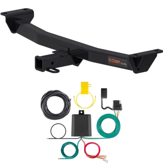 For 2019-2023 Ford Ranger Trailer Hitch + Wiring 4 Pin Fits All Models Curt 13417 59236 2 inch Tow Receiver