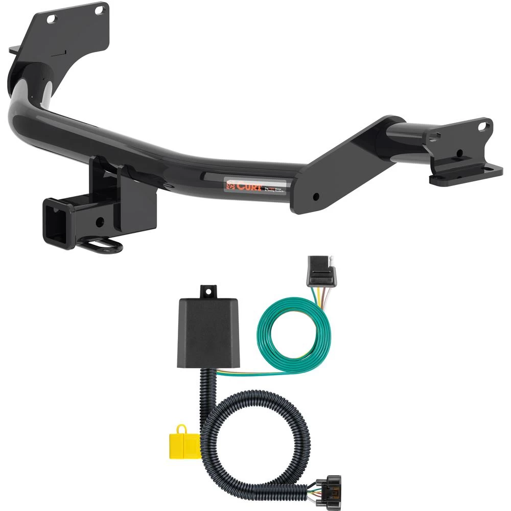 For 2020-2022 Kia Telluride Trailer Hitch + Wiring 4 Pin Fits All Models Curt 13420 56420 2 inch Tow Receiver