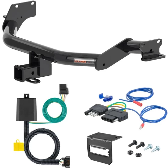 For 2020-2022 Kia Telluride Trailer Hitch + Wiring 5 Pin Fits All Models Curt 13420 2 inch Tow Receiver