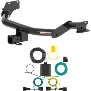 For 2023-2024 Kia Telluride Trailer Hitch + Wiring 4 Pin Fits Models w/o LED Taillights Curt 13420 56490 2 inch Tow Receiver