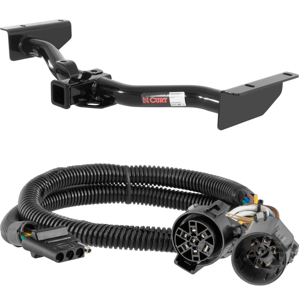For 2003-2006 GMC Yukon XL Trailer Hitch + Wiring 4 Pin Fits All Models Curt 13422 55384 2 inch Tow Receiver