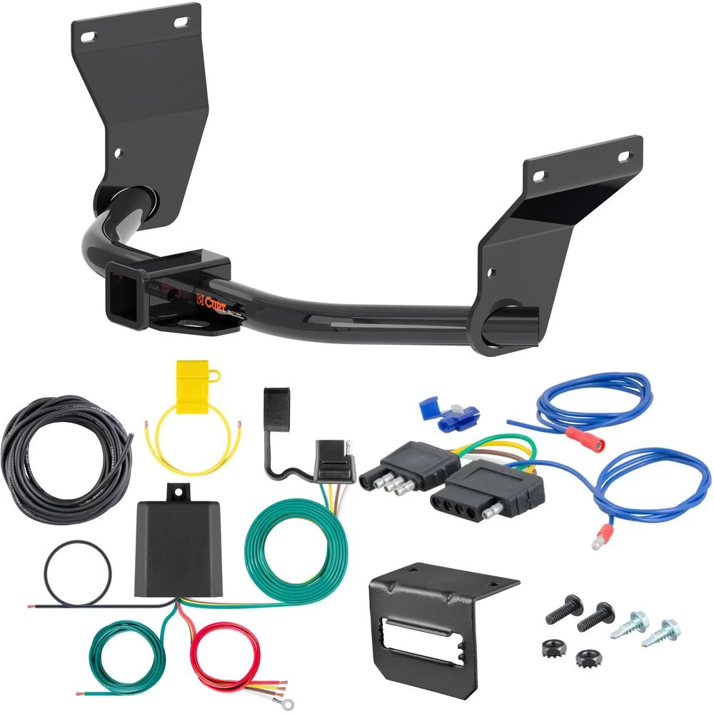 For 2019-2024 Acura RDX Trailer Hitch + Wiring 5 Pin Fits All Models Curt 13423 2 inch Tow Receiver