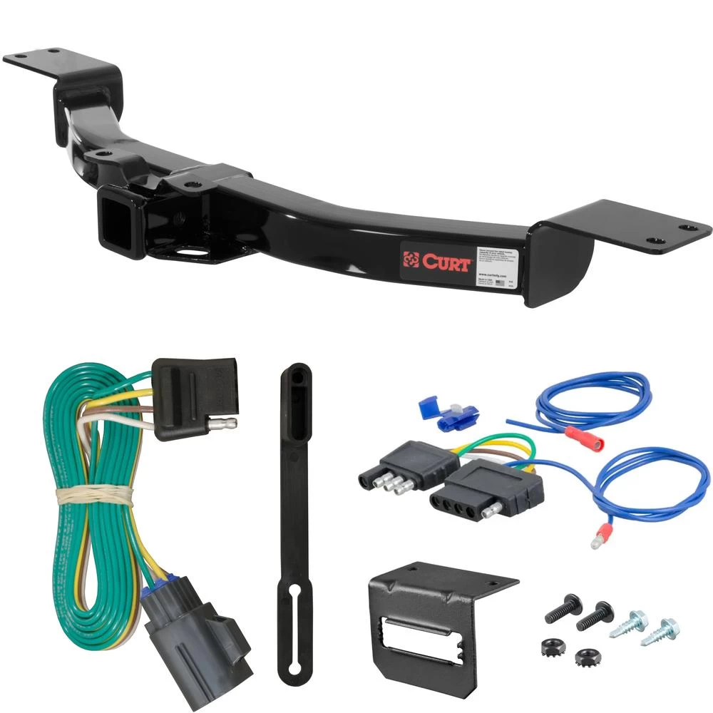 For 2013-2016 GMC Acadia Trailer Hitch + Wiring 5 Pin Fits All Models Curt 13424 2 inch Tow Receiver