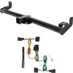 For 1998-2006 Jeep Wrangler Trailer Hitch + Wiring 4 Pin Fits All Models Curt 13430 55363 2 inch Tow Receiver