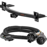 For 18-23 Chevrolet Traverse 24-24 Limited 18-24 Buick Enclave Trailer Hitch + Wiring 4 Pin Curt 13433 55384 2 inch Tow Receiver