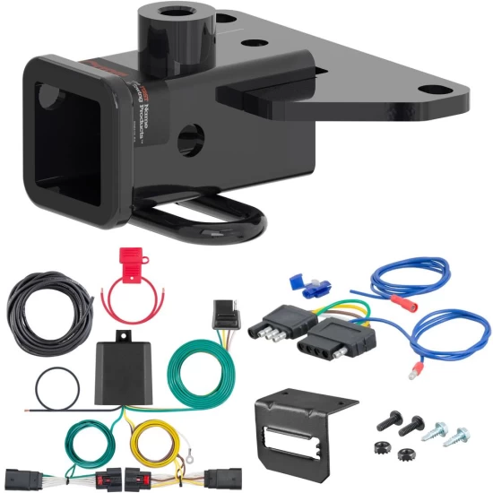 For 2020-2024 Jeep Gladiator Trailer Hitch + Wiring 5 Pin Fits All Models Curt 13434 2 inch Tow Receiver