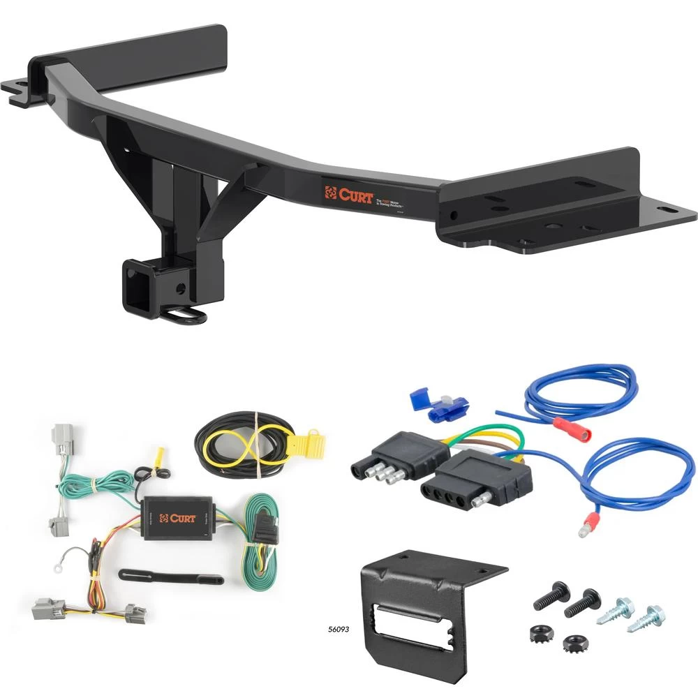 For 2020-2023 Ford Explorer Trailer Hitch + Wiring 5 Pin Fits All Models Curt 13438 2 inch Tow Receiver